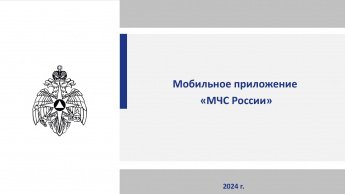 Мобильное приложение "МЧС России"