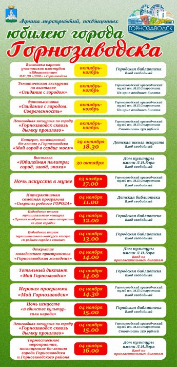 К юбилею города Горнозаводска